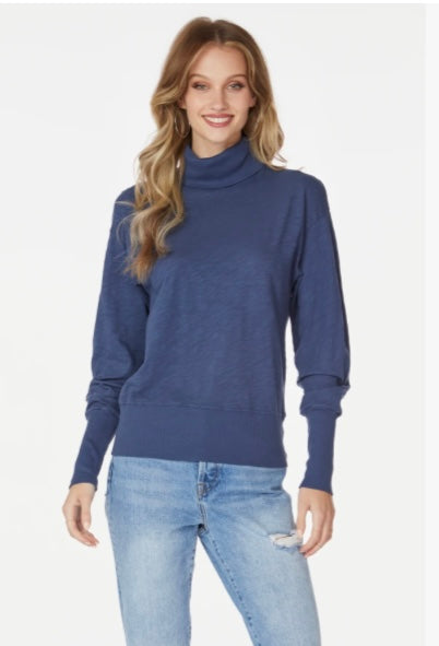 NWT - Bobi Los Angeles Mixed Turtleneck