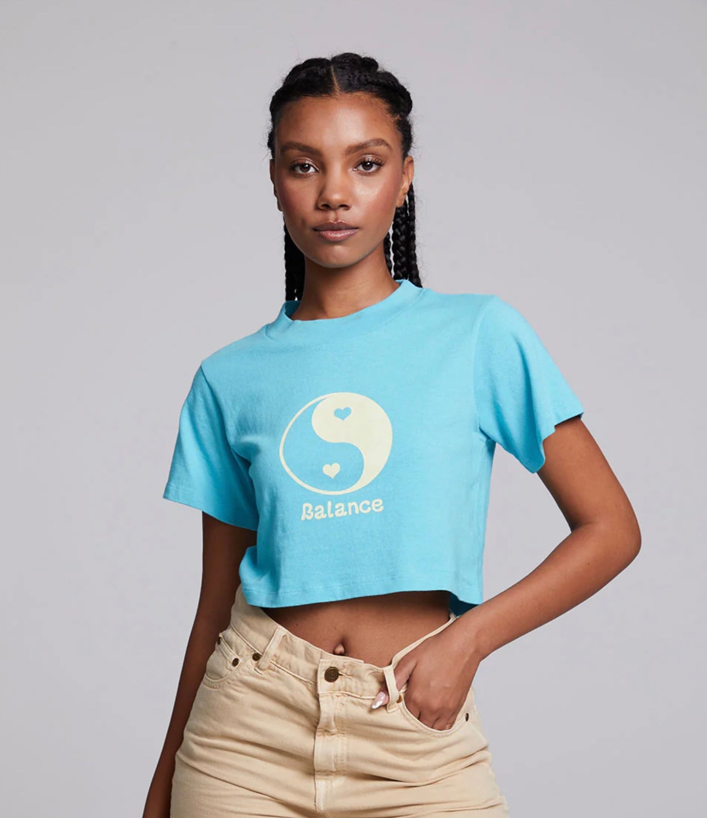 NWT - Chaser - Balance Crop Tee