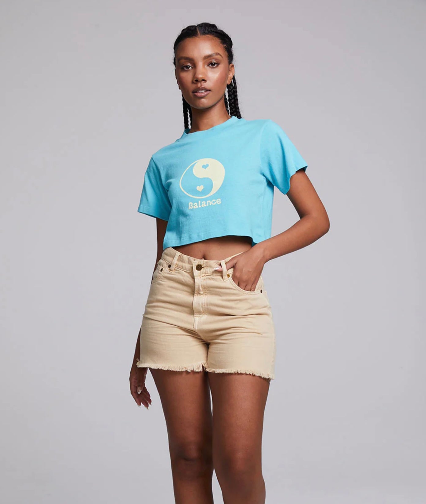 NWT - Chaser - Balance Crop Tee