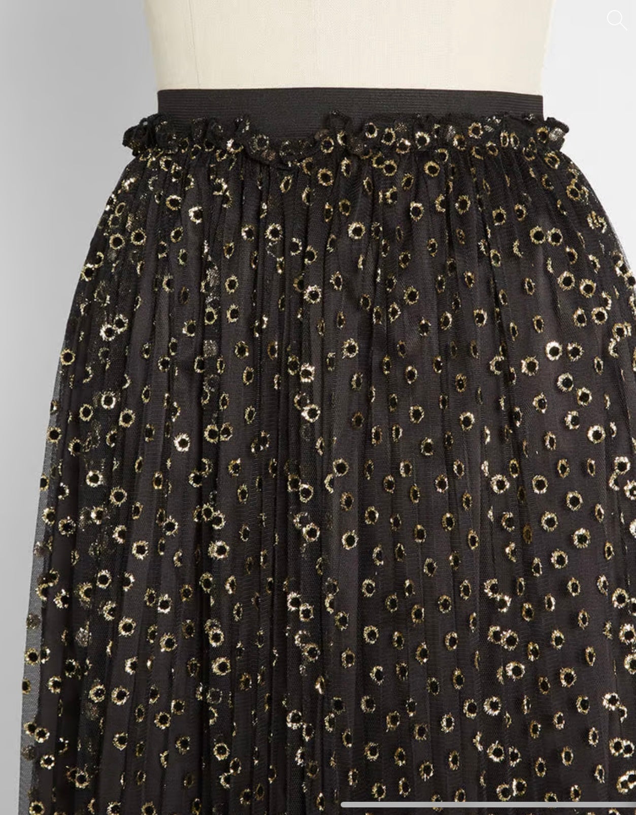 NWT - ModCloth Speckled in Gold MIDI Skirt