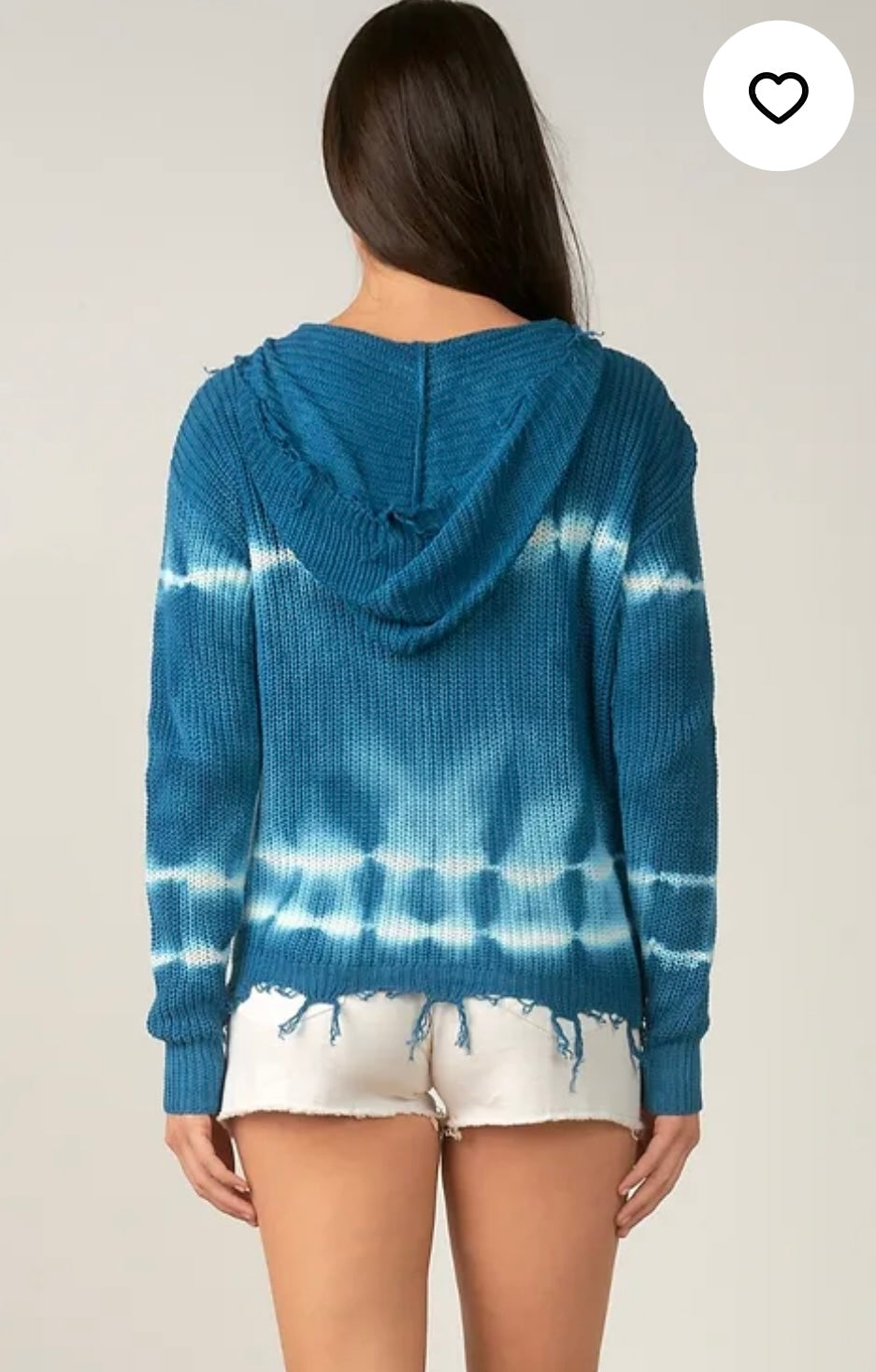 NWT -Elan- Tie Dye Zip Up Sweater