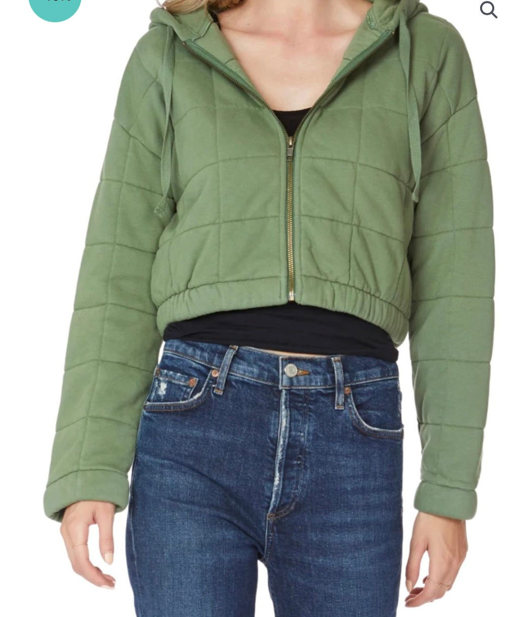 NWT - Bobi Los Angeles Quilted Cropped Jacket