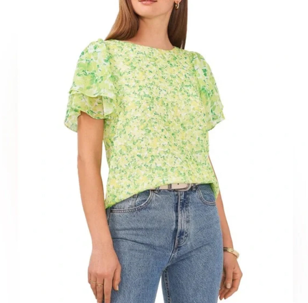 NWT - Vince Camuto - Blooming Brights Blouse