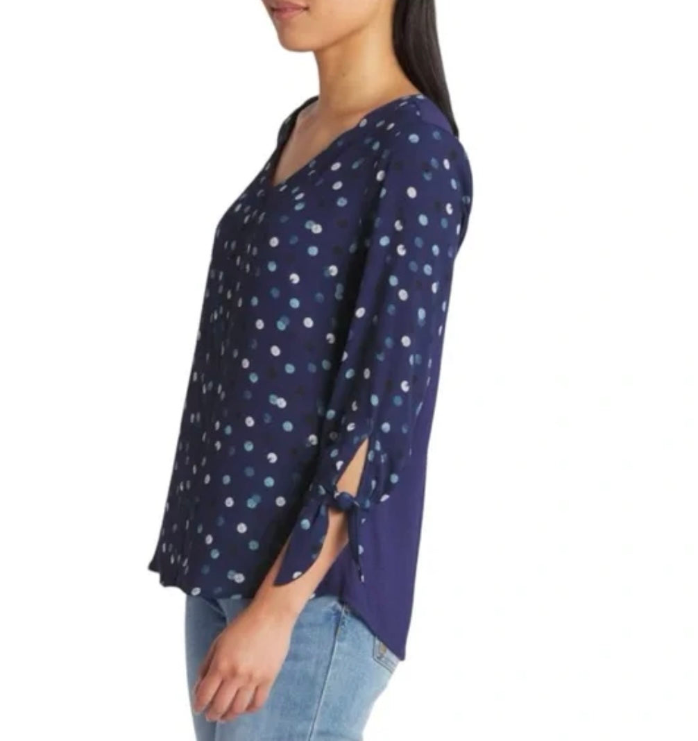 NWOT - Fortune + Ivy Polka Dot Top